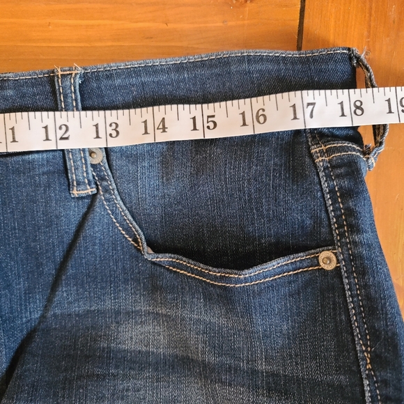 Torrid Premium Women's Size 18R Sky High Skinny Distressed Denim Blue Jeans - Picture 5 of 7